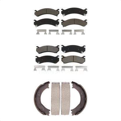 [Avant + Arrière] Kit de plaquette (céramique) de frein pour Chevrolet Silverado 2500 HD GMC Sierra 3500 Hummer H2 Classic 1500 Suburban Yukon XL Avalanche KCN-100197