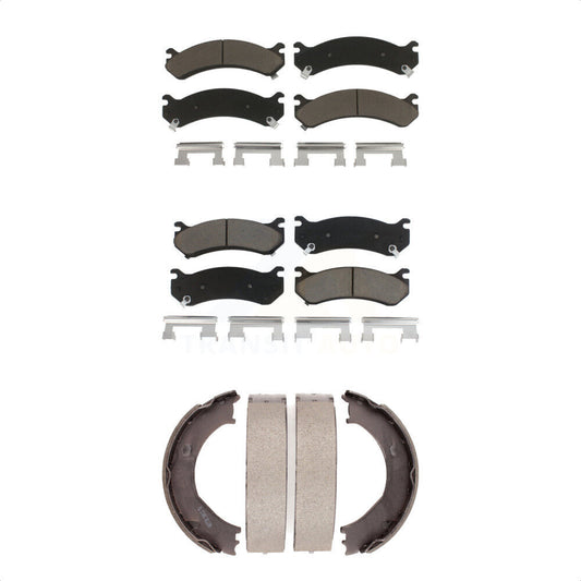 [Avant + Arrière] Kit de plaquette (céramique) de frein pour Chevrolet Silverado 2500 HD GMC Sierra 3500 Hummer H2 Classic 1500 Suburban Yukon XL Avalanche KCN-100197