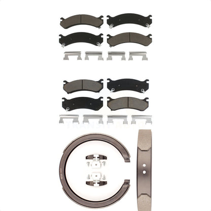 [Avant + Arrière] Kit de plaquette (céramique) de frein pour Chevrolet Silverado 2500 HD GMC Sierra 1500 Suburban Yukon XL avec Four Wheel Steering KCN-100198
