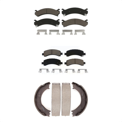 [Avant + Arrière] Kit de plaquette (céramique) de frein pour Chevrolet Express 3500 2500 GMC Savana KCN-100200 par Transit Auto