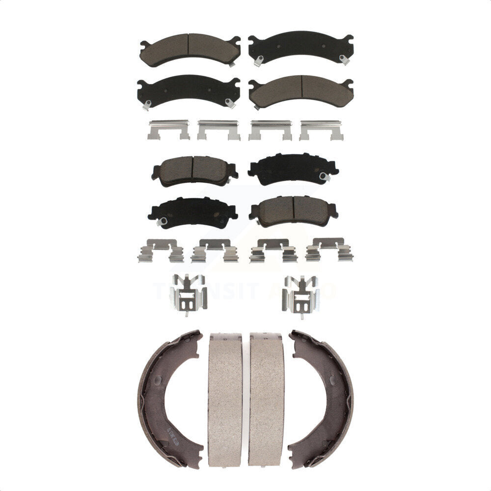 [Avant + Arrière] Kit de plaquette (céramique) de frein pour 2001 Chevrolet Silverado 3500 GMC Sierra KCN-100201