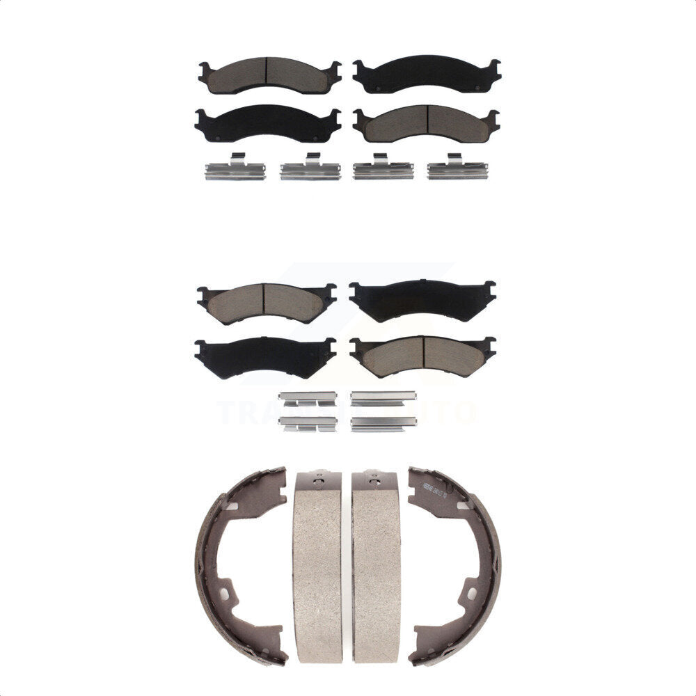 [Avant + Arrière] Kit de plaquette (céramique) de frein pour Ford E-350 Super Duty E-250 Club Wagon KCN-100204