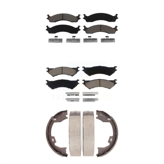 [Avant + Arrière] Kit de plaquette (céramique) de frein pour Ford E-350 Super Duty E-250 Club Wagon KCN-100204