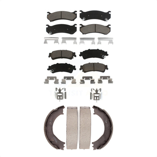 [Avant + Arrière] Kit de plaquette (céramique) de frein pour 2006 Chevrolet Silverado 1500 GMC Sierra avec Single Piston Caliper KCN-100205