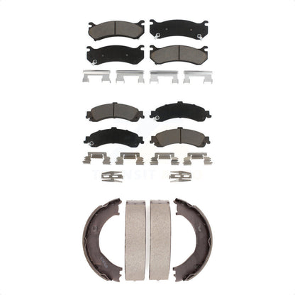 [Avant + Arrière] Kit de plaquette (céramique) de frein pour 2006 Chevrolet Silverado 1500 GMC Sierra avec Dual Piston Caliper KCN-100206