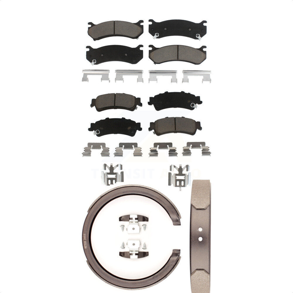 [Avant + Arrière] Kit de plaquette (céramique) de frein pour Chevrolet Silverado 1500 GMC Sierra Classic Suburban Tahoe Astro Yukon XL Safari KCN-100207