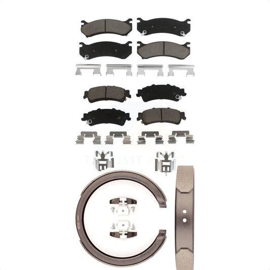 [Avant + Arrière] Kit de plaquette (céramique) de frein pour Chevrolet Silverado 1500 GMC Sierra Classic Suburban Tahoe Astro Yukon XL Safari KCN-100207