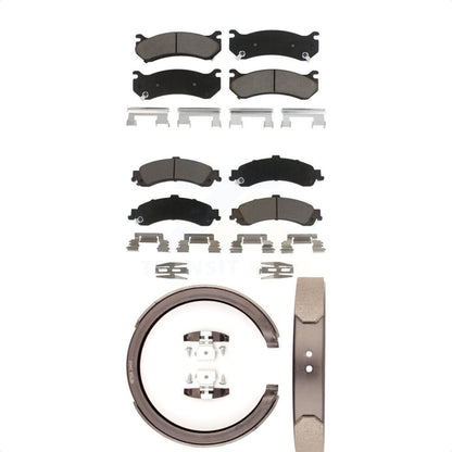 [Avant + Arrière] Kit de plaquette (céramique) de frein pour Chevrolet Silverado 1500 GMC Tahoe Sierra Suburban Yukon Avalanche XL Cadillac Escalade ESV EXT KCN-100208