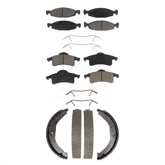 [Avant + Arrière] Kit de plaquette (céramique) de frein pour 1999-2002 Jeep Grand Cherokee avec Teves & ATE Caliper KCN-100209