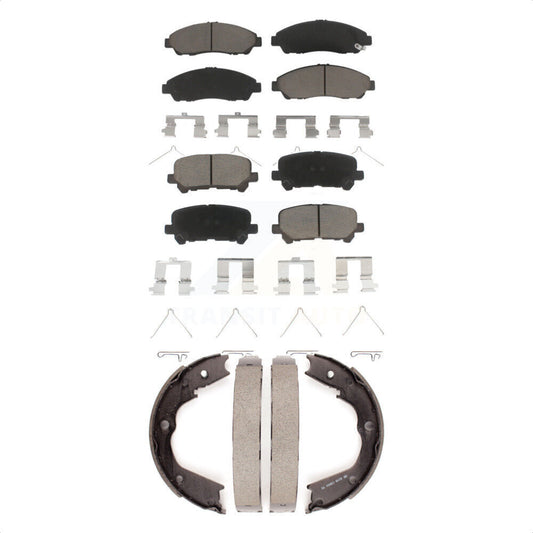 [Avant + Arrière] Kit de plaquette (céramique) de frein pour Honda Pilot Acura MDX ZDX KCN-100211 par Transit Auto