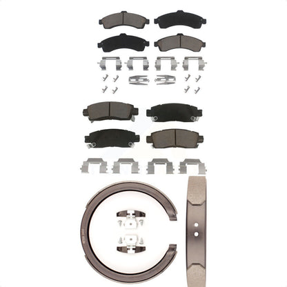 [Avant + Arrière] Kit de plaquette (céramique) de frein pour Chevrolet Trailblazer GMC Envoy EXT XL Buick Rainier Oldsmobile Bravada XUV SSR Isuzu Ascender Saab 9-7x KCN-100213