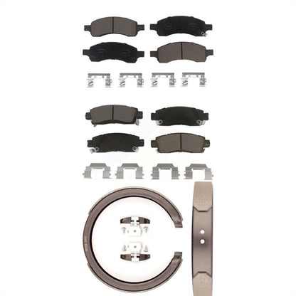 [Avant + Arrière] Kit de plaquette (céramique) de frein pour Chevrolet Trailblazer GMC Envoy EXT XL Buick Rainier Saab 9-7x Isuzu Ascender KCN-100214