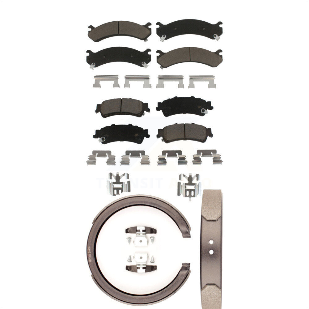 [Avant + Arrière] Kit de plaquette (céramique) de frein pour Cadillac DeVille DTS avec 8 Lug Wheels KCN-100217 par Transit Auto