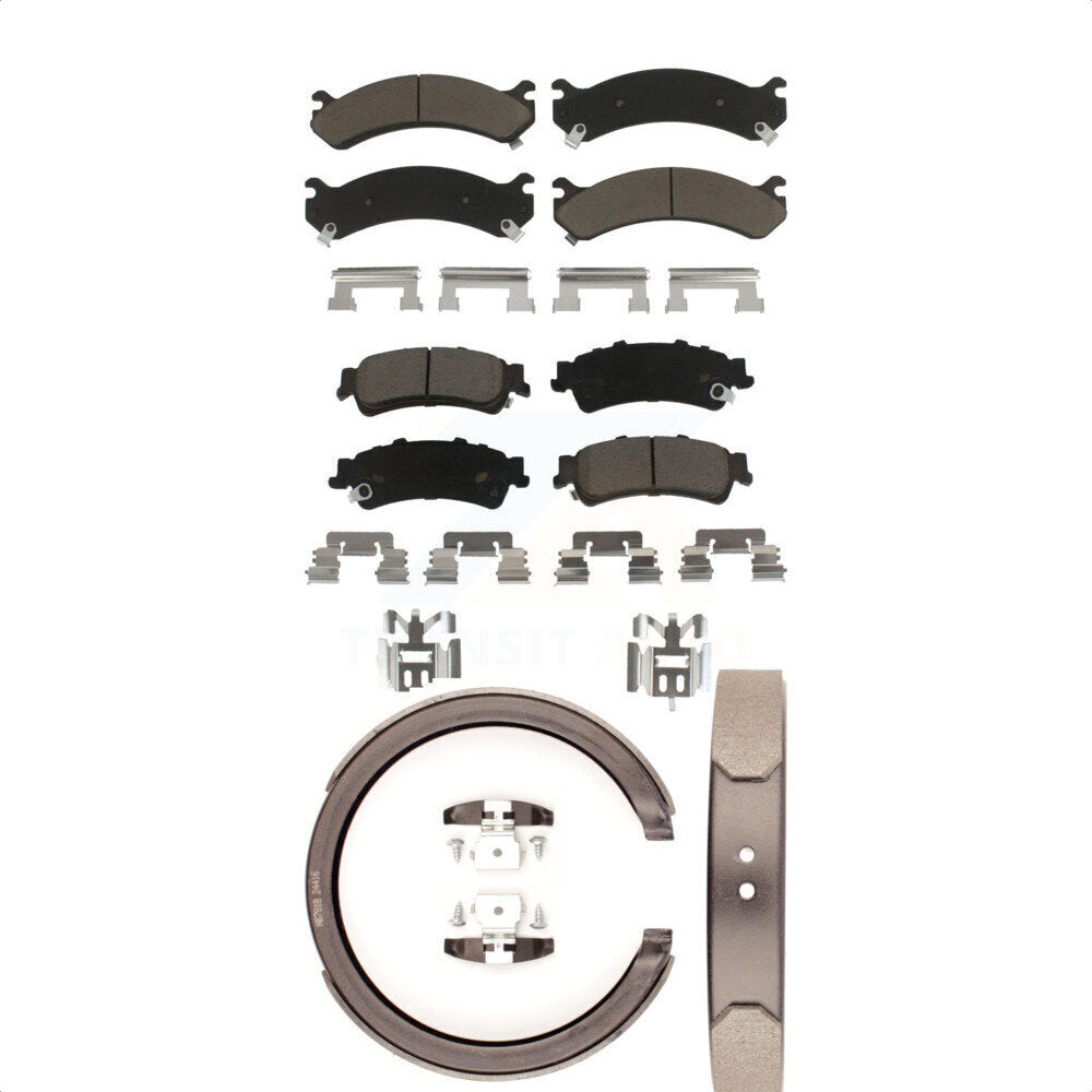 [Avant + Arrière] Kit de plaquette (céramique) de frein pour Cadillac DeVille DTS avec 8 Lug Wheels KCN-100217