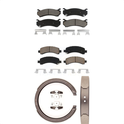 [Avant + Arrière] Kit de plaquette (céramique) de frein pour Chevrolet Tahoe GMC Suburban 1500 Avalanche Yukon XL Cadillac Escalade Express Savana KCN-100219