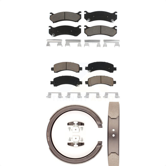 [Avant + Arrière] Kit de plaquette (céramique) de frein pour Chevrolet Tahoe GMC Suburban 1500 Avalanche Yukon XL Cadillac Escalade Express Savana KCN-100219