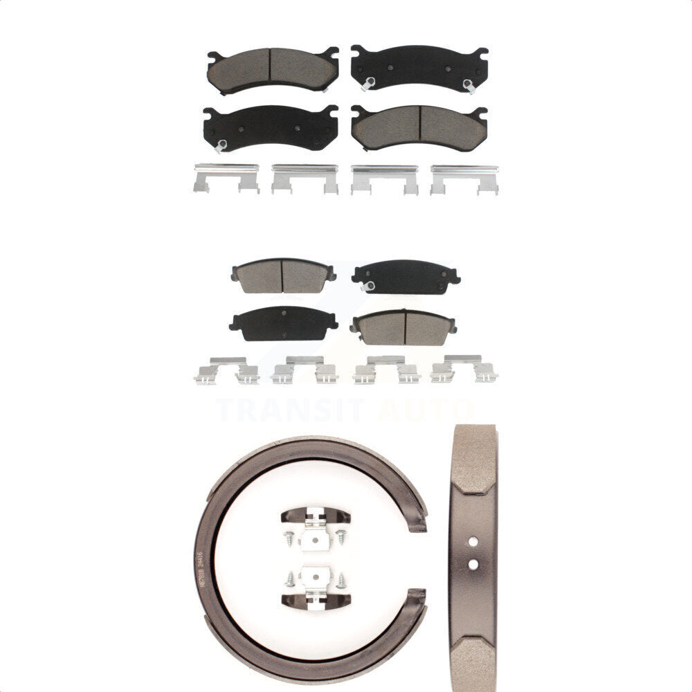 [Avant + Arrière] Kit de plaquette (céramique) de frein pour 2007 Chevrolet Silverado 1500 Disc rear brakes KCN-100220 par Transit Auto