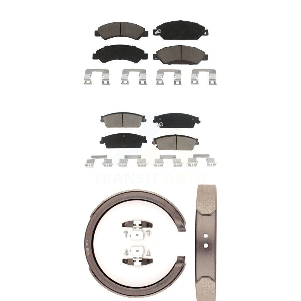 [Avant + Arrière] Kit de plaquette (céramique) de frein pour 2007 Chevrolet Tahoe GMC Suburban 1500 Yukon Cadillac Avalanche XL Escalade ESV EXT KCN-100221
