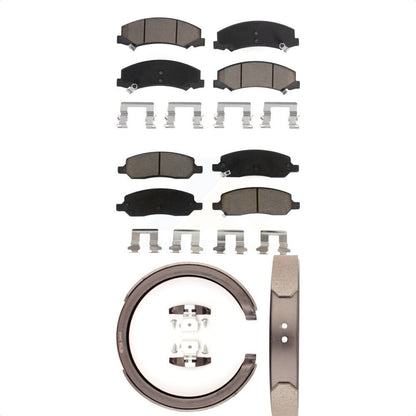 [Avant + Arrière] Kit de plaquette (céramique) de frein pour 2006-2011 Cadillac DTS avec 5 Lug Wheels KCN-100222