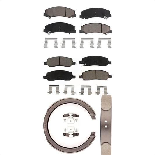 [Avant + Arrière] Kit de plaquette (céramique) de frein pour 2006-2011 Cadillac DTS avec 5 Lug Wheels KCN-100222