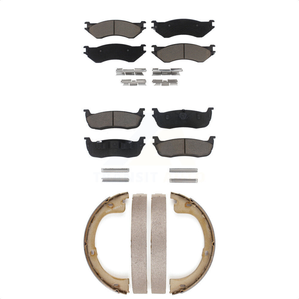 [Avant + Arrière] Kit de plaquette (céramique) de frein pour 2002 Lincoln Navigator avec 230mm x 30mm taille Drum KCN-100235