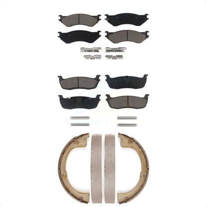 [Avant + Arrière] Kit de plaquette (céramique) de frein pour 2002 Lincoln Navigator avec 230mm x 30mm taille Drum KCN-100235