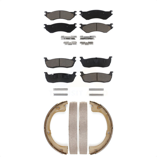 [Avant + Arrière] Kit de plaquette (céramique) de frein pour 2002 Lincoln Navigator avec 230mm x 30mm taille Drum KCN-100235