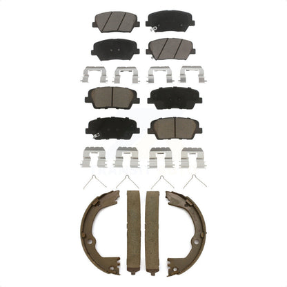 [Avant + Arrière] Kit de plaquette (céramique) de frein pour 2014-2015 Kia Sorento avec Red Painted Calipers KCN-100240