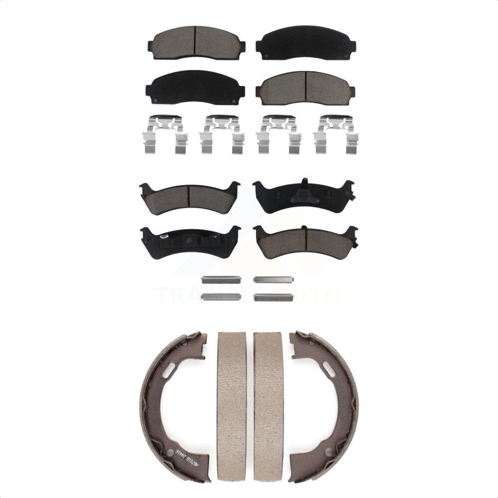 [Avant + Arrière] Kit de plaquette (céramique) de frein pour 2001 Ford Explorer Sport KCN-100245 par Transit Auto