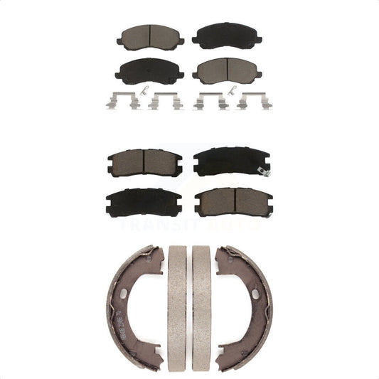 [Avant + Arrière] Kit de plaquette (céramique) de frein pour 2001-2005 Dodge Stratus Coupe avec Disc rear brakes KCN-100247