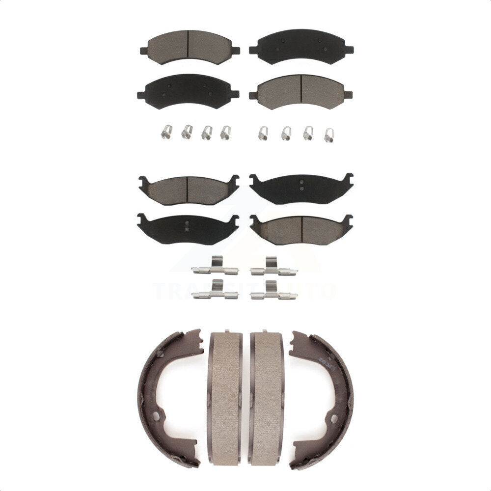 [Avant + Arrière] Kit de plaquette (céramique) de frein pour Ram 1500 Dodge Classic Chrysler Aspen Durango KCN-100253