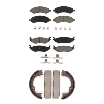 [Avant + Arrière] Kit de plaquette (céramique) de frein pour Ram 1500 Dodge Classic Chrysler Aspen Durango KCN-100253