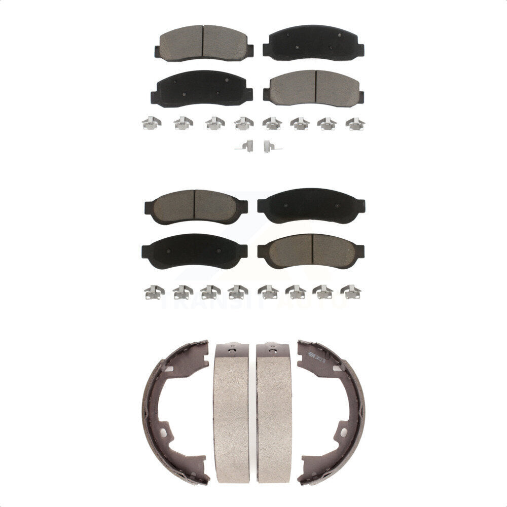 [Avant + Arrière] Kit de plaquette (céramique) de frein pour 2005-2007 Ford F-350 Super Duty avec Dual Wheels KCN-100255