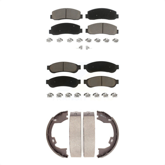 [Avant + Arrière] Kit de plaquette (céramique) de frein pour 2005-2007 Ford F-350 Super Duty avec Dual Wheels KCN-100255
