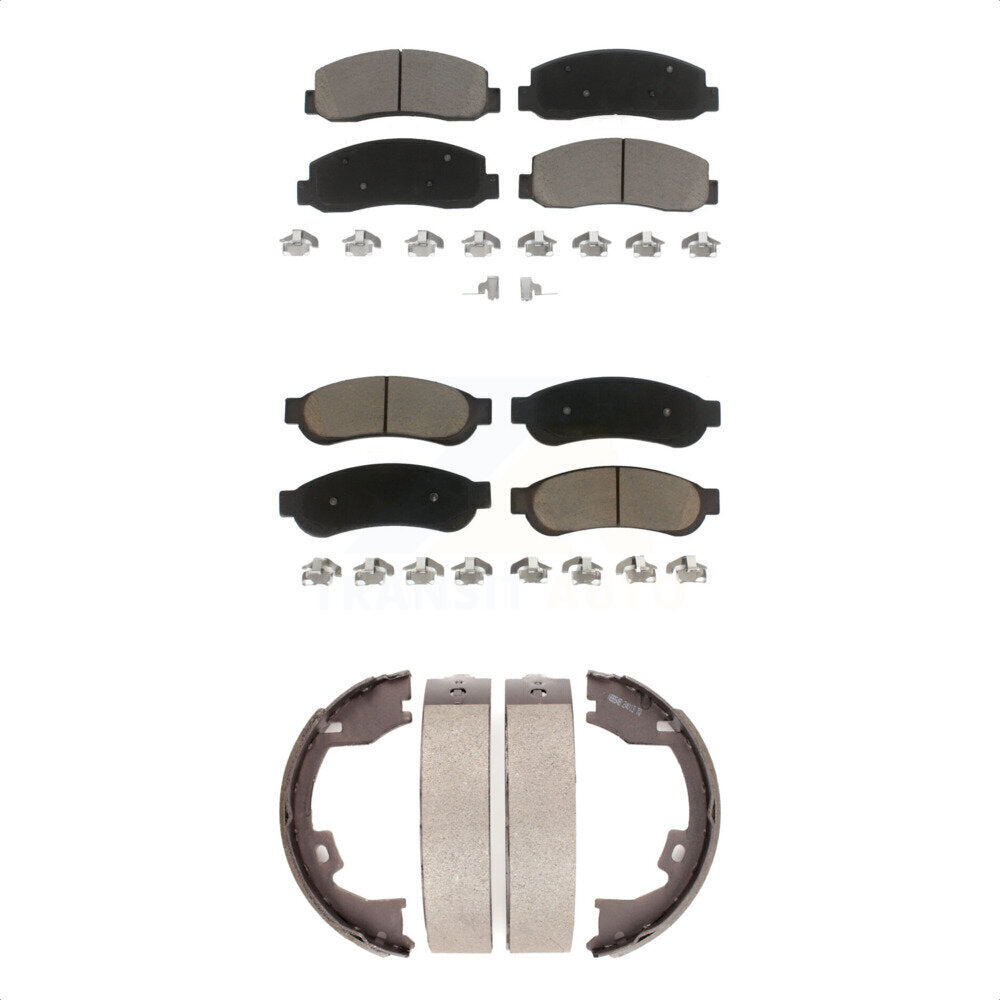 [Avant + Arrière] Kit de plaquette (céramique) de frein pour Ford F-250 Super Duty F-350 F-450 KCN-100256