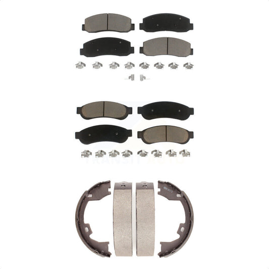 [Avant + Arrière] Kit de plaquette (céramique) de frein pour Ford F-250 Super Duty F-350 F-450 KCN-100256