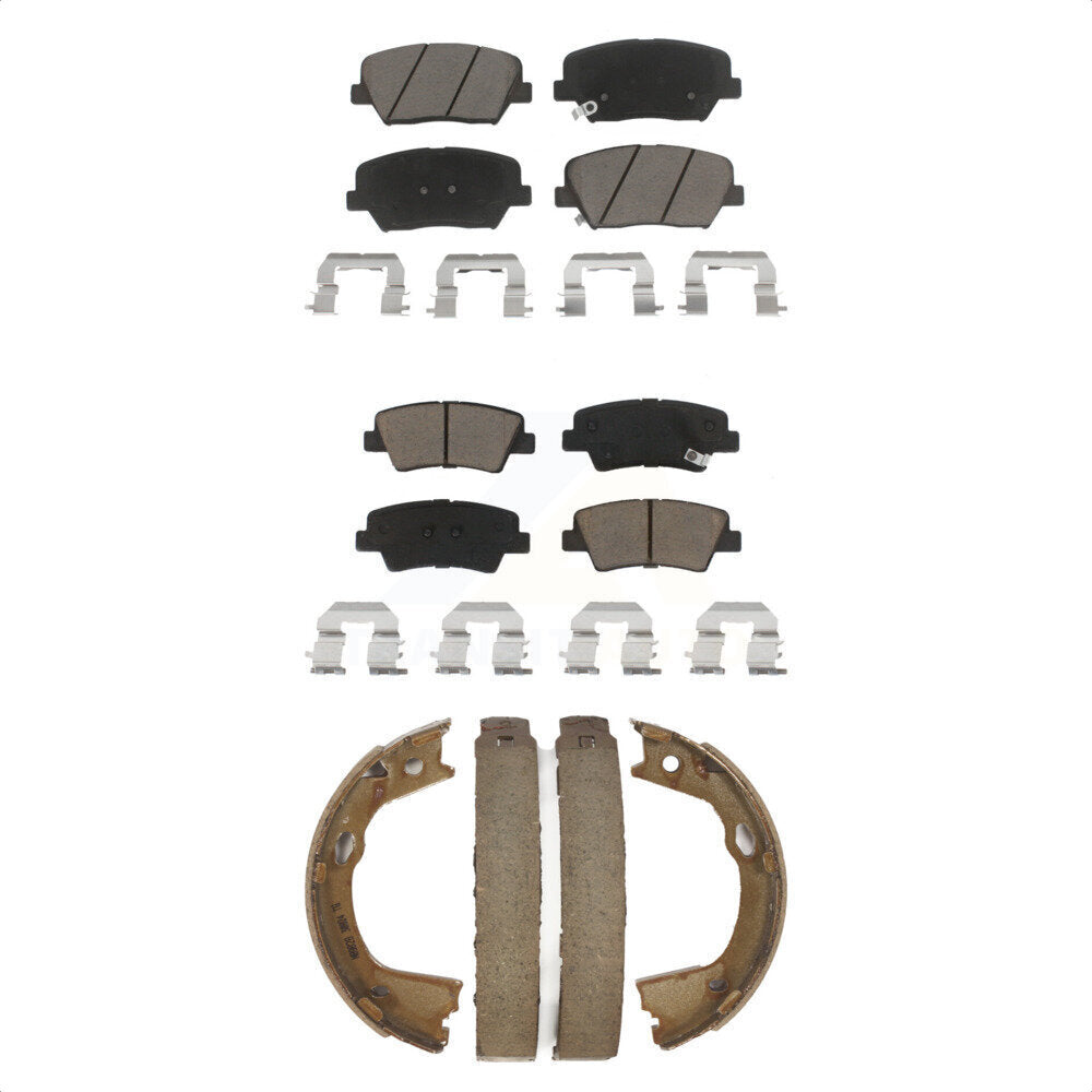 [Avant + Arrière] Kit de plaquette (céramique) de frein pour 2012-2017 Hyundai Azera KCN-100257