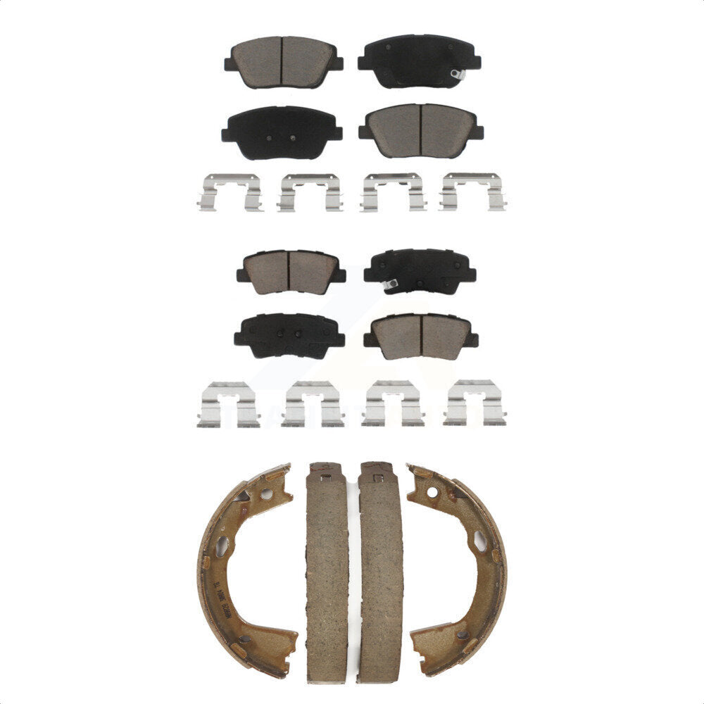 [Avant + Arrière] Kit de plaquette (céramique) de frein pour Kia Optima avec Electric KCN-100259