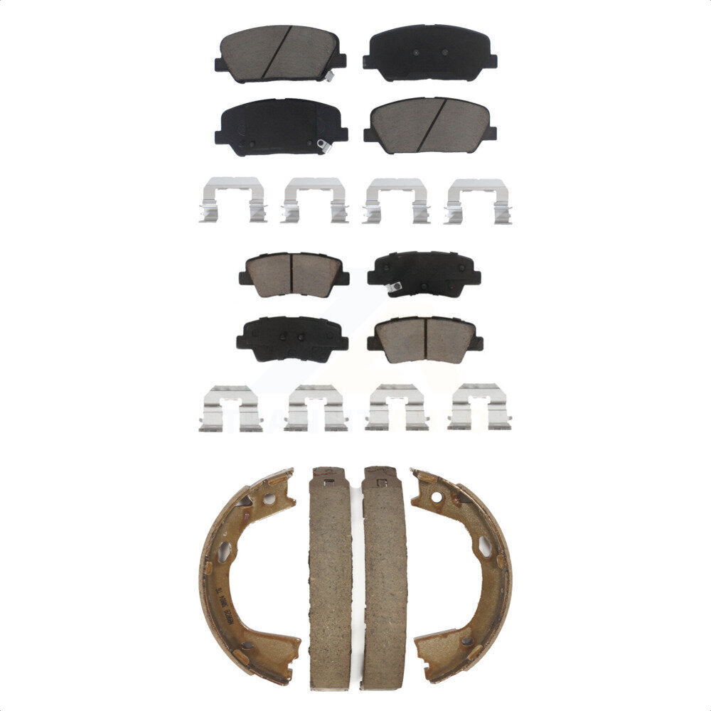 [Avant + Arrière] Kit de plaquette (céramique) de frein pour 2013 Kia Optima EX SX avec 2.0L avec Electric KCN-100261