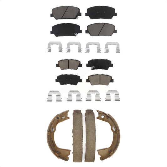 [Avant + Arrière] Kit de plaquette (céramique) de frein pour 2013 Kia Optima EX SX avec 2.0L avec Electric KCN-100261
