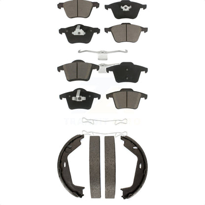 [Avant + Arrière] Kit de plaquette (céramique) de frein pour 2003-2007 Volvo XC90 avec 316mm Diameter Rotor KCN-100267