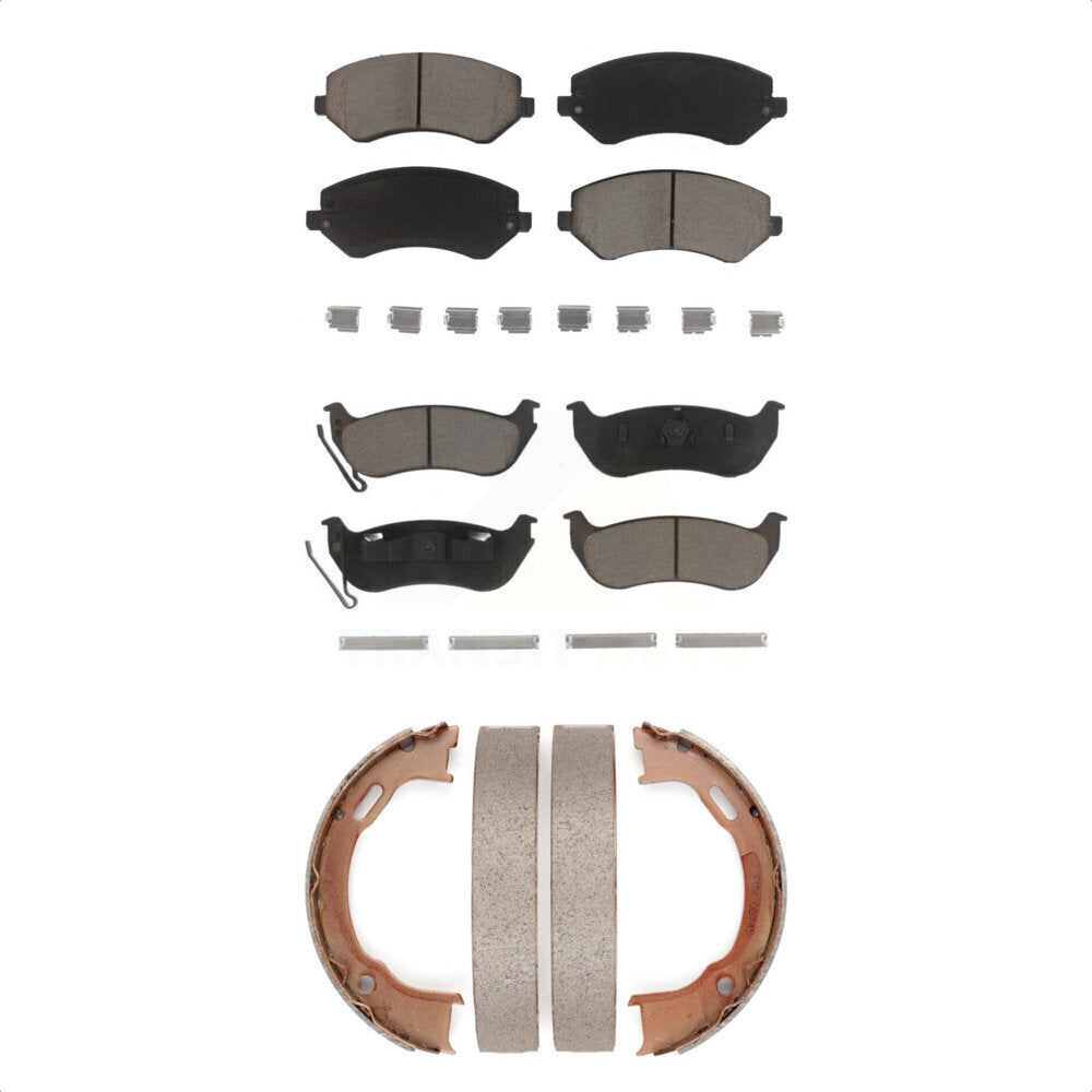 [Avant + Arrière] Kit de plaquette (céramique) de frein pour 2003-2007 Jeep Liberty KCN-100273