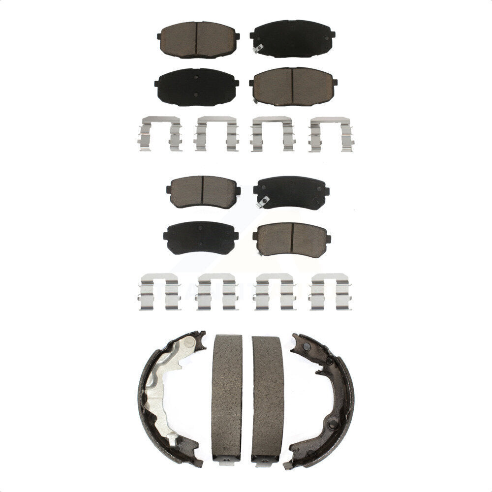 [Avant + Arrière] Kit de plaquette (céramique) de frein pour 2010-2013 Kia Forte Koup KCN-100274