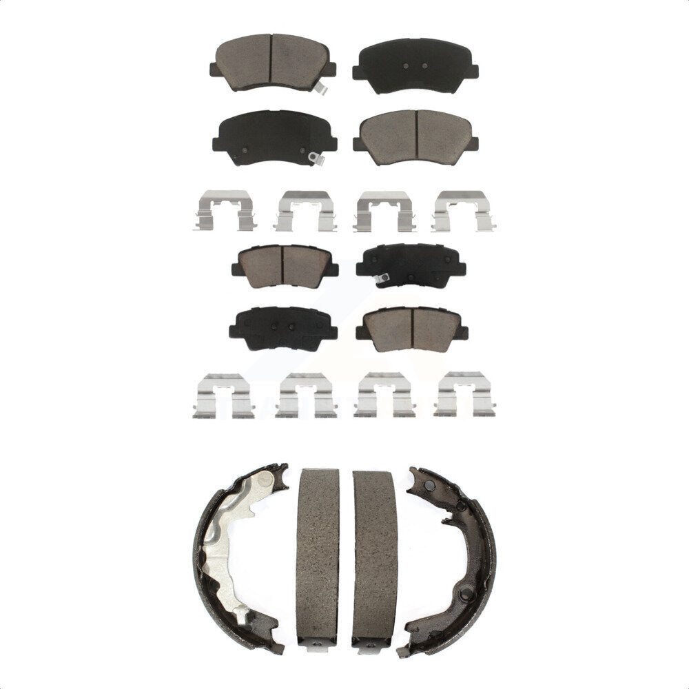 [Avant + Arrière] Kit de plaquette (céramique) de frein pour 2014 Kia Forte Koup KCN-100275