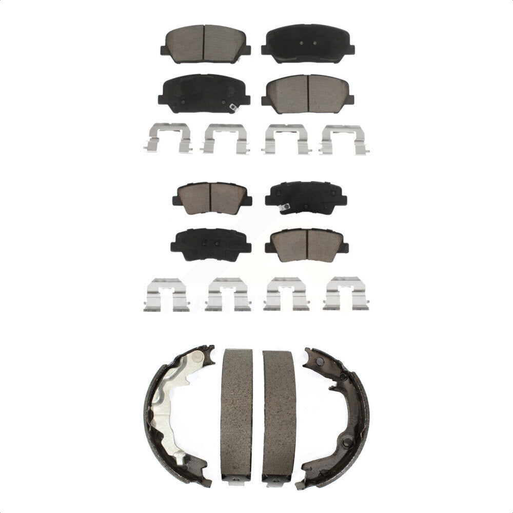 [Avant + Arrière] Kit de plaquette (céramique) de frein pour 2014 Kia Forte Koup KCN-100276
