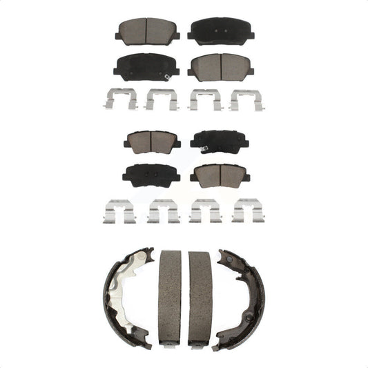 [Avant + Arrière] Kit de plaquette (céramique) de frein pour 2014 Kia Forte Koup KCN-100276