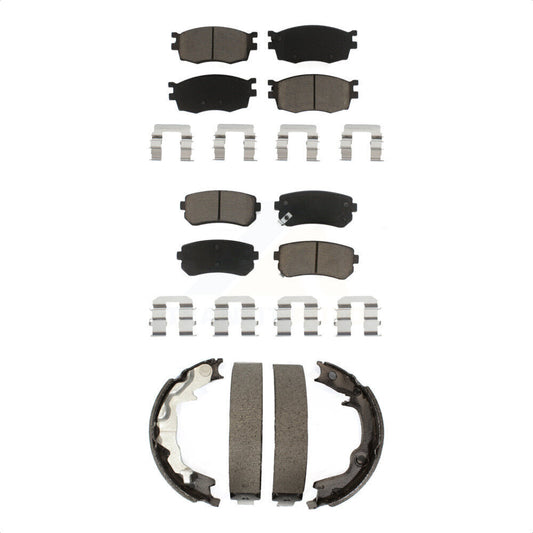 [Avant + Arrière] Kit de plaquette (céramique) de frein pour 2006-2007 Hyundai Accent Kia Rio Rio5 KCN-100278