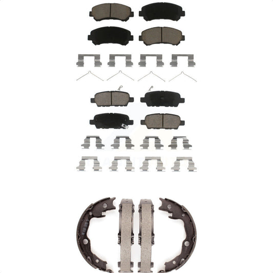 [Avant + Arrière] Kit de plaquette (céramique) de frein pour Nissan Rogue Sentra Juke Select KCN-100295