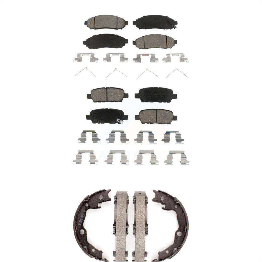 [Avant + Arrière] Kit de plaquette (céramique) de frein pour 2011-2013 Nissan LEAF KCN-100297