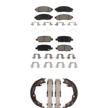 [Avant + Arrière] Kit de plaquette (céramique) de frein pour 2011-2013 Nissan LEAF KCN-100297